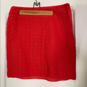 Coral Eyelet Skirt size 10